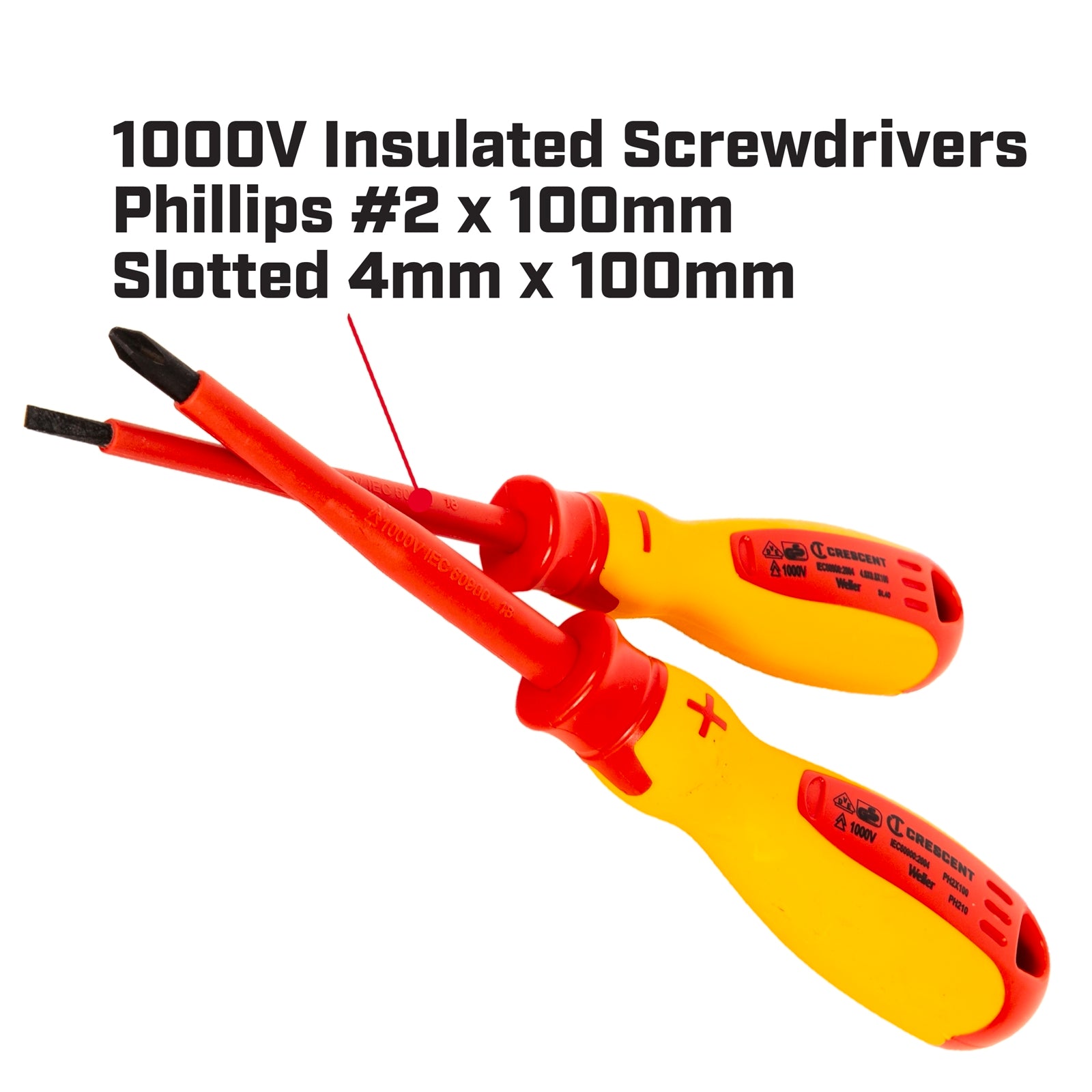 Crescent 1000V Insulated Screwdriver Set - 2 Piece