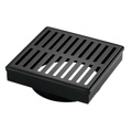 Mondella Black Concerto Square Floor Grate 100mm 316SS Easy Access - SuperSaverAU - view 1