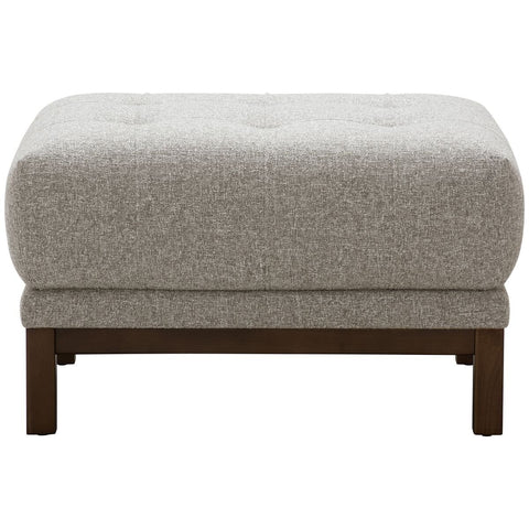 Ostro Furniture Freya ottoman - textured fabric, deep foam cushioning, rubberwood legs - 26007000