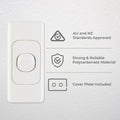 Deta Single Architrave Switch - 34mm x 10mm x 75mm - Polycarbonate - Clip-On Design - SuperSaverAU - view 2