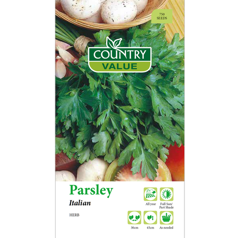 Country Value Italian Parsley Seeds - 5mm - Seeds - Stronger Flavor - SuperSaverAU - view 1
