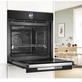 Bosch 60cm Series 8 Pyrolytic Multifunction Oven - 71L Black - Air Fry and Meat Probe - HBG976MB1A
