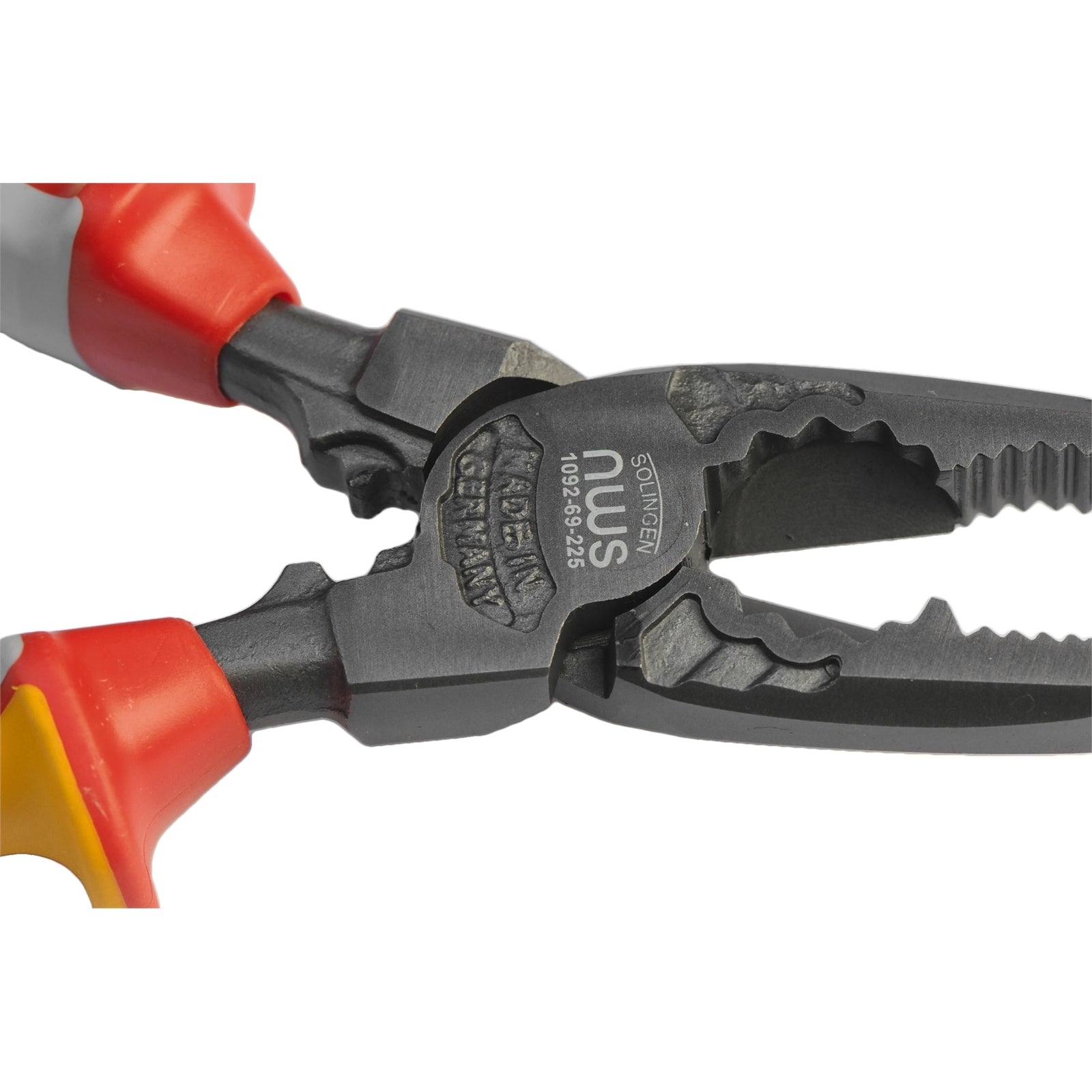 NWS 225mm Combination Pliers - Tool Steel, Soft Grip, High Leverage