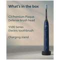 Philips Sonicare 5500 Electric Toothbrush - Navy, Clean and White Modes, Pressure Sensor - HX7113-04