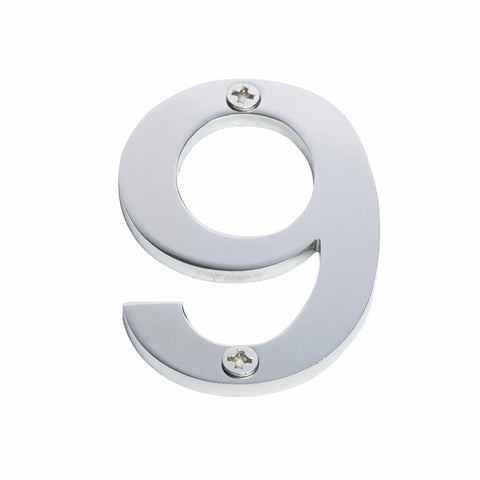 Sandleford Stainless Steel House Number 9 - 60mm - Brushed Finish - SuperSaverAU - view 1