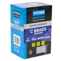 Titan 63mm Electro Galvanised Straight Collated Nail C Brads Pack 4000 - 16 Gauge - Durable - Chisel Point Design - SuperSaverAU - view 2