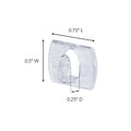 Command Clear Decorating Clip Mega Pack 100 Pack - Damage-Free Light Clips