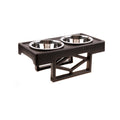 Pet Zone Black Adjustable Dog Feeder - SuperSaverAU - view 1