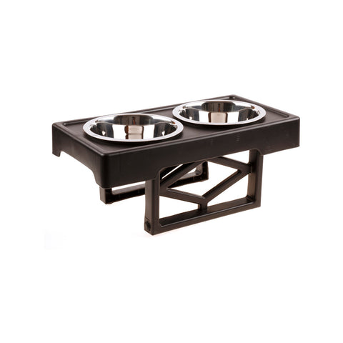 Pet Zone Black Adjustable Dog Feeder - SuperSaverAU - view 1