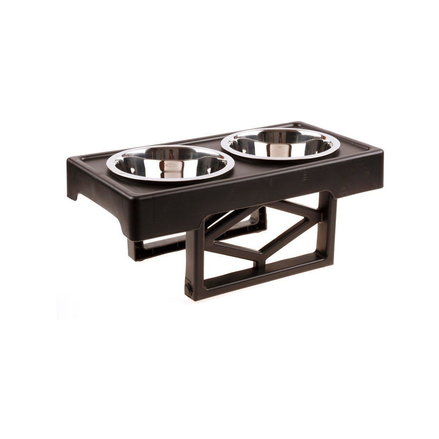 Pet Zone Black Adjustable Dog Feeder - SuperSaverAU - view 1