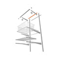 Flexi Storage Home Solutions White Double Slot Hang Track Cover - 558mm Plastic Spacer