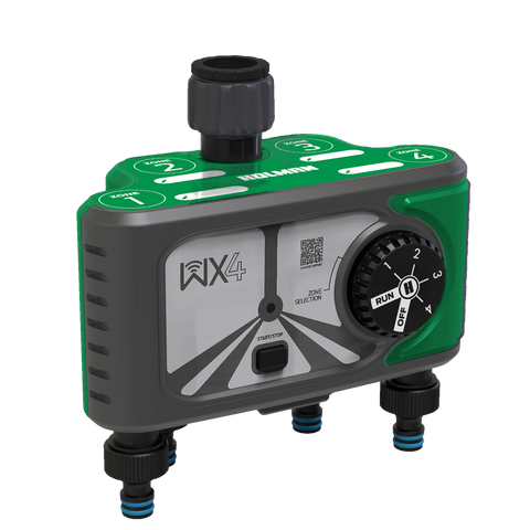 Holman wx4 Wi-Fi Tap Timer - 4x Outlet - 118mm x 192mm x 215mm - Smart Irrigation - SuperSaverAU - view 1