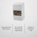 DETA 4 Module Enclosure, White Polycarbonate, 153mm x 88mm x 69mm, Indoor