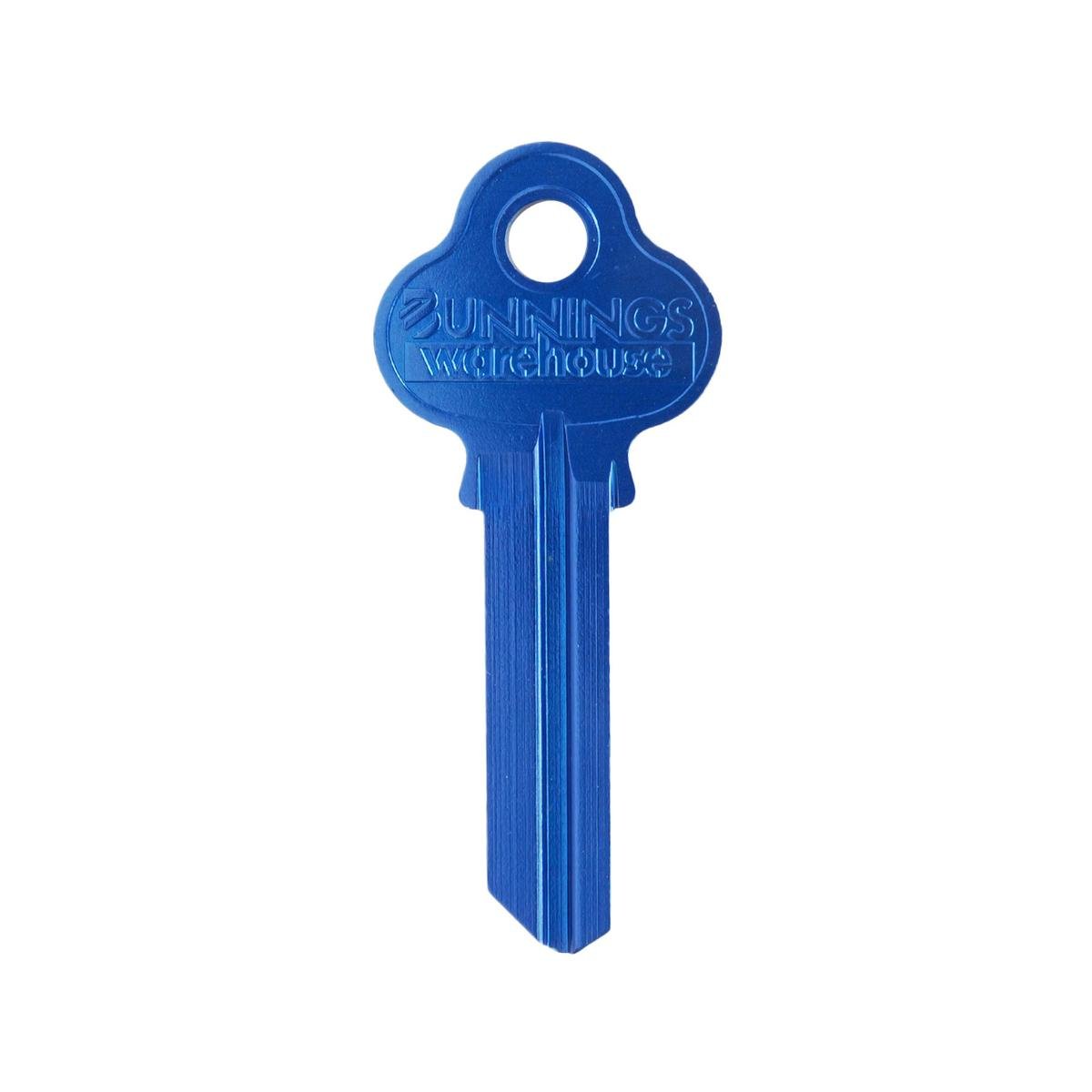 Ehi Blank Key - 55mm - Aluminium - Blue - SuperSaverAU - view 1