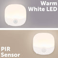 Arlec 67 x 22mm White Rechargeable Motion Sensor Square Night Light