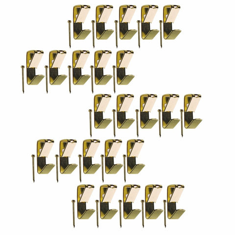 Everhang 8kg Picture Hanging Hook 25 Pack Brass Plated Durable - SuperSaverAU - view 1