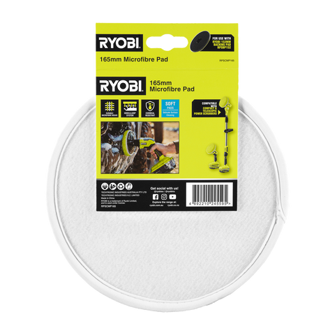 Ryobi 165mm Microfibre Cloth Cleaning Pad