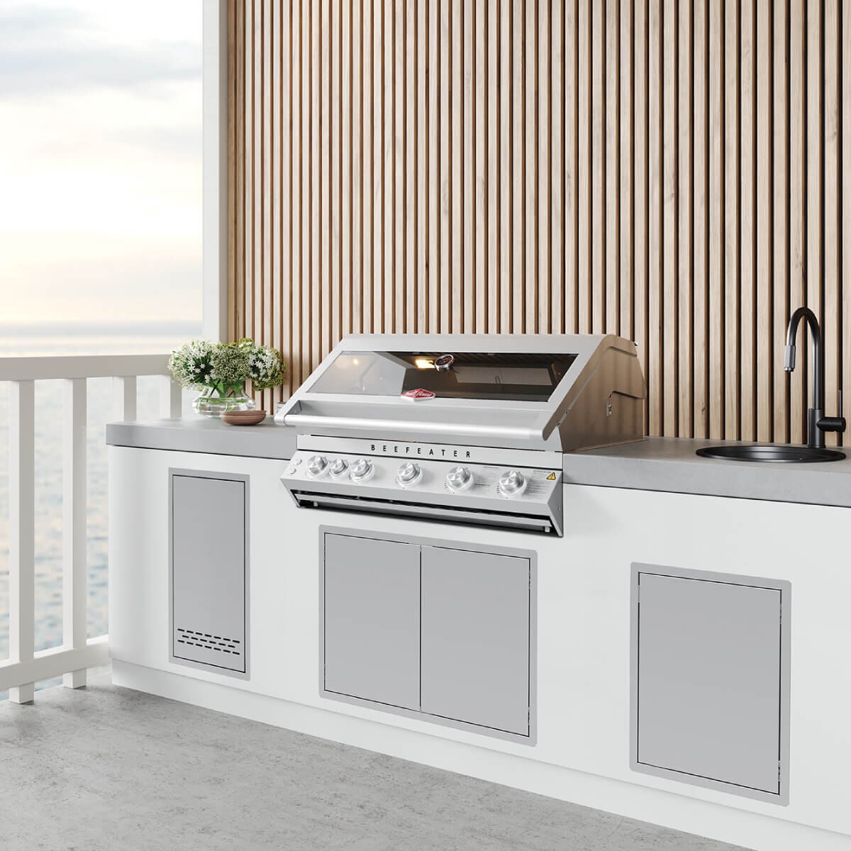 Beefeater Stainless Steel Gas Tank Drawer - Gas Bottle Compartment - Telescopic Drawer - BOC2080SA
