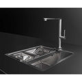 Artinox Radius 34 Single Bowl Sink - AISI 304 Stainless Steel, Overflow, Three Mounting Options - ARTRAD3440