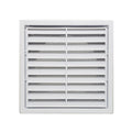 Builders Edge 100mm White Grill Vent - Polypropylene - Insect Screen - SuperSaverAU - view 1