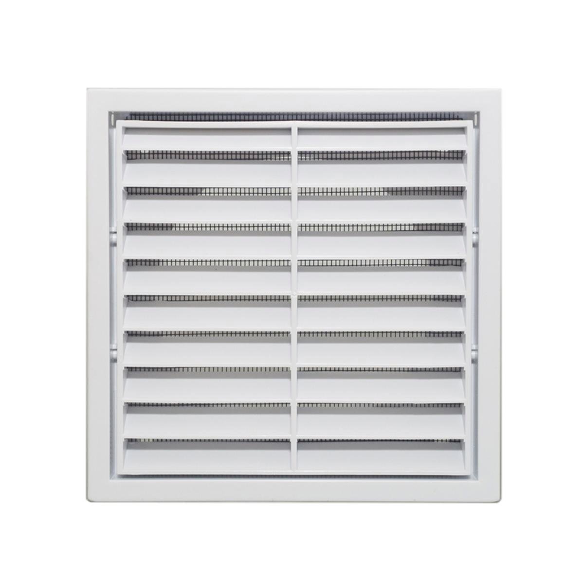 Builders Edge 100mm White Grill Vent - Polypropylene - Insect Screen - SuperSaverAU - view 1