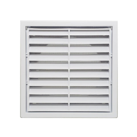 Builders Edge 100mm White Grill Vent - Polypropylene - Insect Screen - SuperSaverAU - view 1