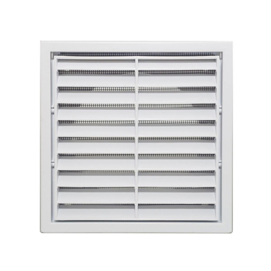 Builders Edge 100mm White Grill Vent - Polypropylene - Insect Screen - SuperSaverAU - view 1