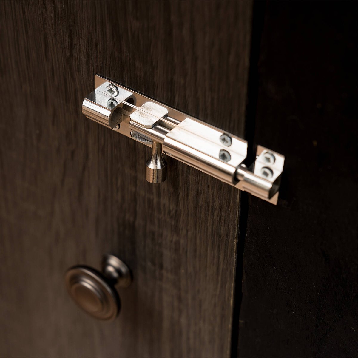 Taskmaster 75mm Chrome Plated Barrel Bolt - Solid Brass Security Solution - SuperSaverAU - view 4