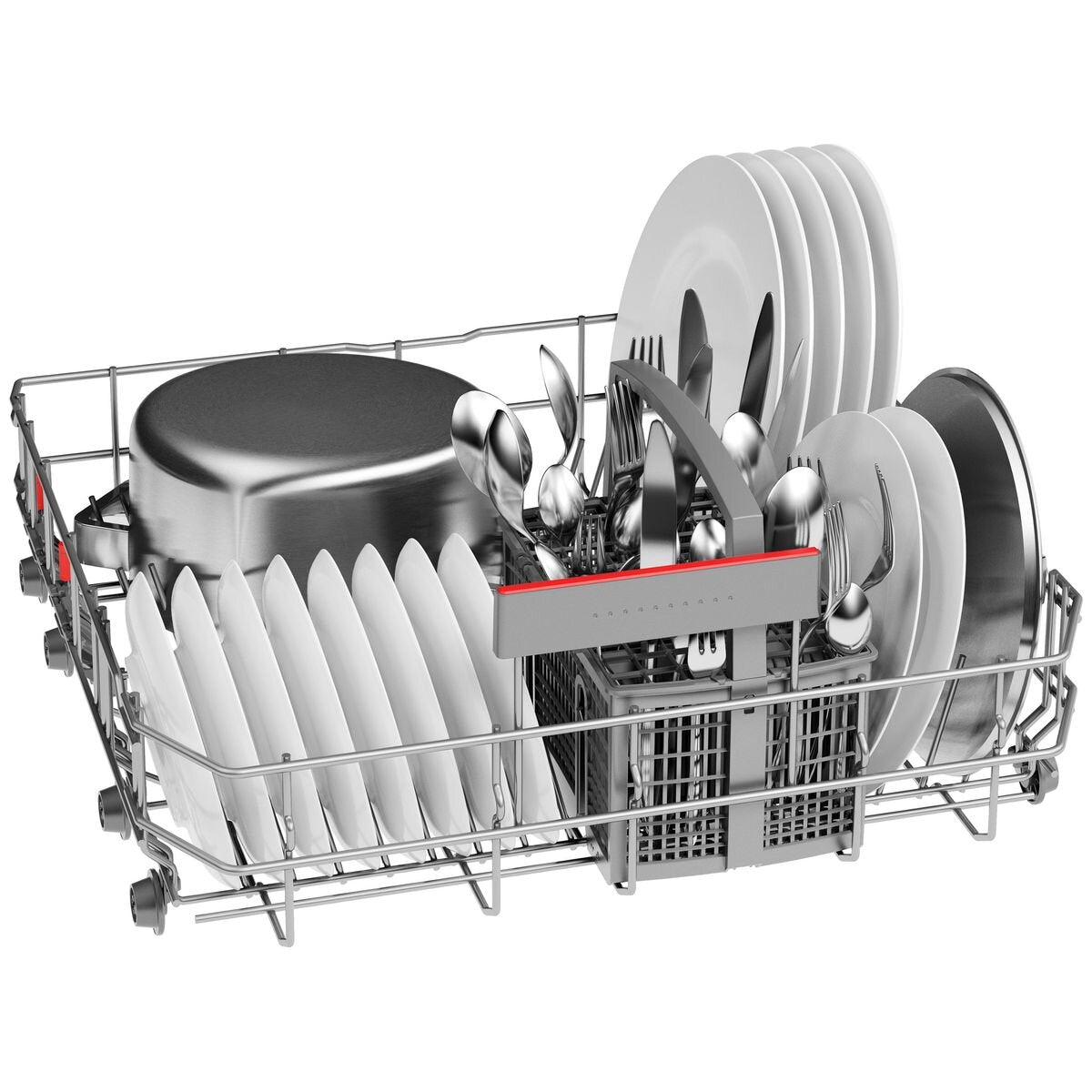 Bosch Series 4 60cm Freestanding Dishwasher - 14 Place Settings, Black Inox, VarioDrawer - SMS4HVB01A