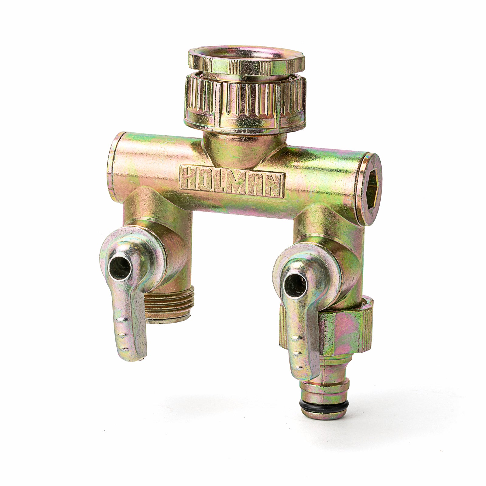 Holman 2 Way Metal Tap Outlet - Suits 1" & 3/4" Taps