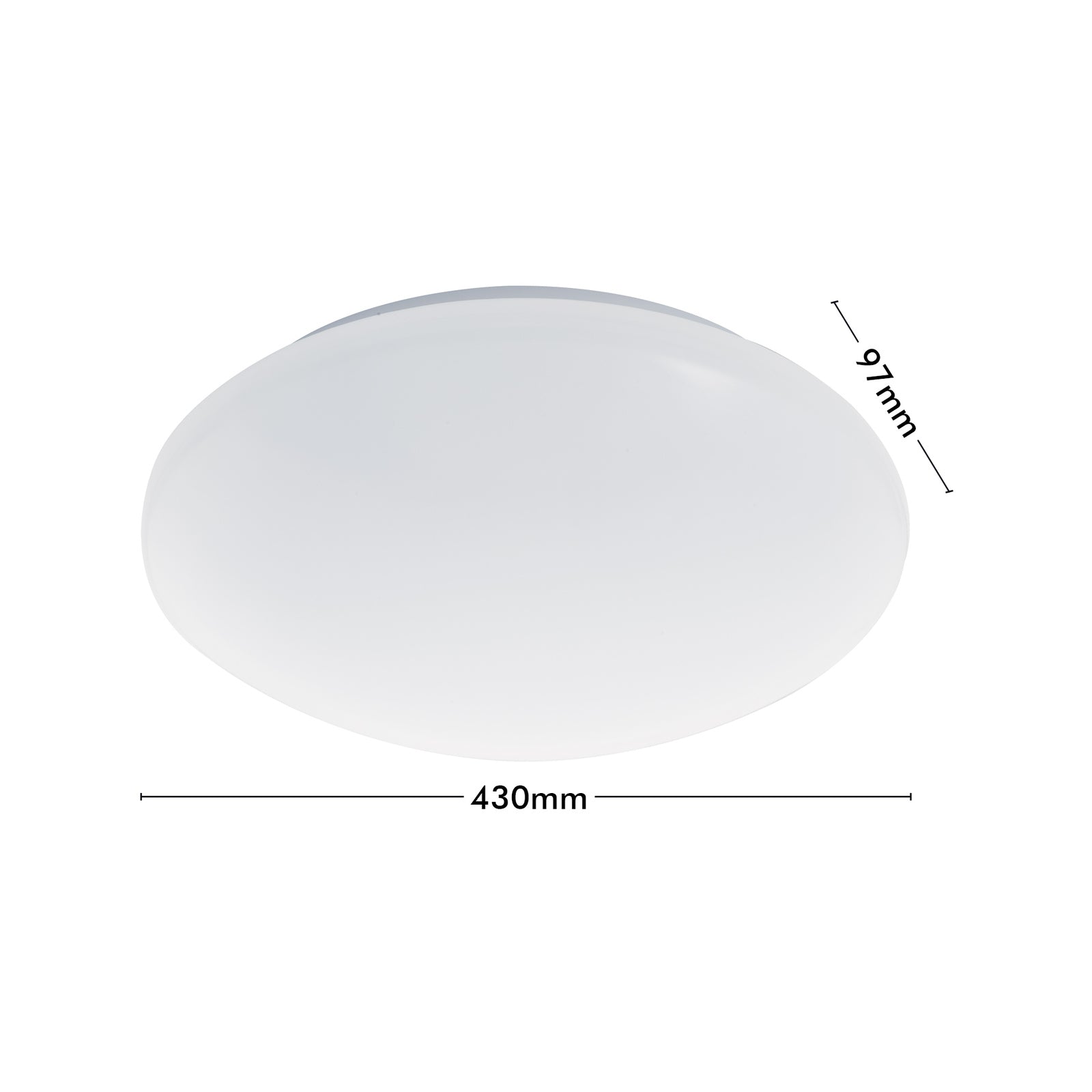 Verve Design Dion 20W 43cm Oyster LED Ceiling Light Hardwired ACL443