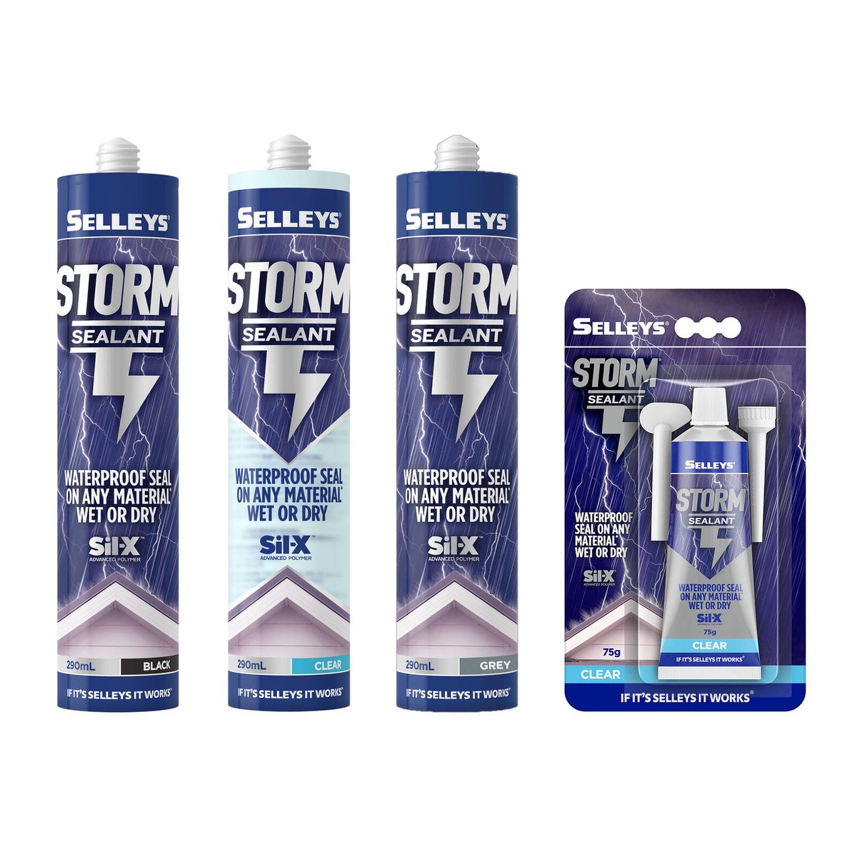 Selleys Clear Storm Sealant 290ml Waterproof Advanced Polymer Instant Seal - SuperSaverAU - view 4