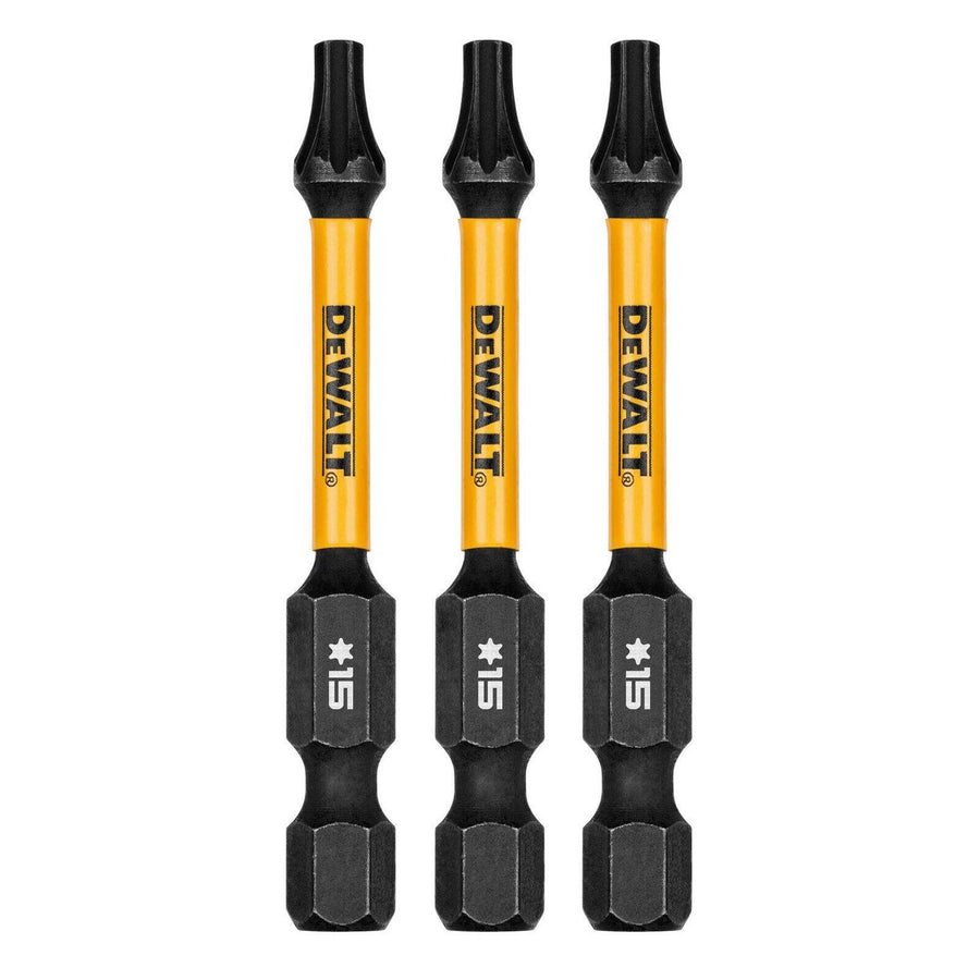 Dewalt Flextorq Screwdriver Bit - TX15 - 57mm - 3 Pack - Durable & Impact-Ready - SuperSaverAU - view 1