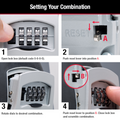 Master Lock Wall Mounted Key Safe - 83mm Steel - Weather Resistant - SuperSaverAU - view 4