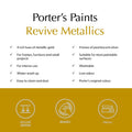 Porter's Paints 100ml Metallic Bronze Gold Furniture Paint