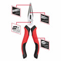 Trojan Long Nose Plier 160mm - Red and Black - Ergonomic Handles - SuperSaverAU - view 3