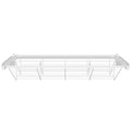 Flexi Storage Home Solutions White Double Slot Sliding Wire Shoe Rack - 600 x 97 x 430mm Steel
