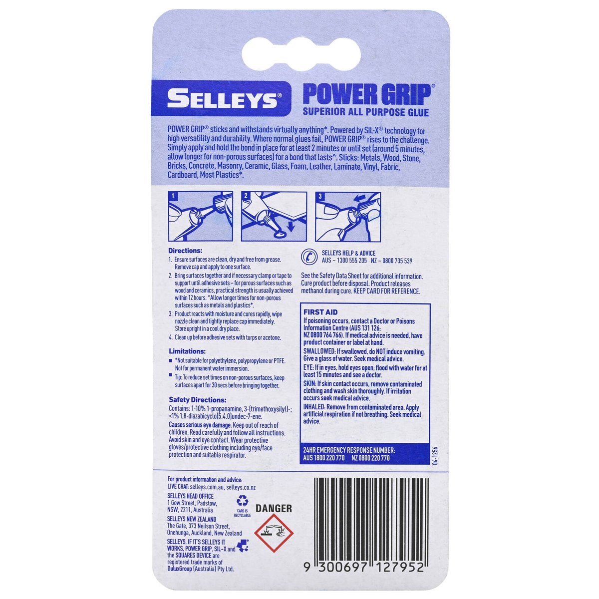 Selleys Power Grip - 10g - Sil-X Polymer - Super Strong Adhesive - SuperSaverAU - view 2