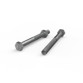 Zenith M10 x 100mm Hot Dip Galvanised Hex Head Bolt & Nut - 4.6 Grade Steel