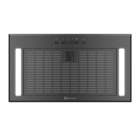 Electrolux 52cm Integrated Rangehood - Dark Stainless Steel, Hob2Hood, 790m³/h, DC Inverter Motor - ERI655DSE