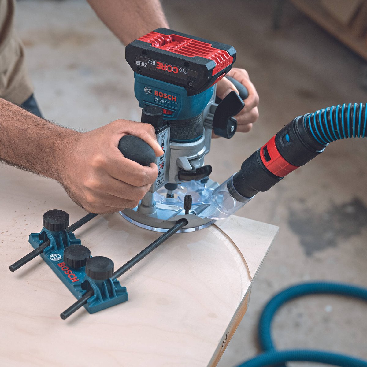 Bosch 18V Professional Laminate Trimmer Skin Only - Compact - Precision Routing - SuperSaverAU - view 4