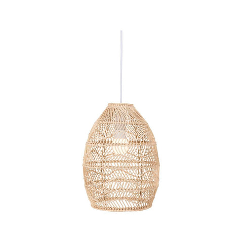 Brilliant Anji Rattan Pendant Light - 26cm - DIY Installation - Coastal Style - SuperSaverAU - view 1