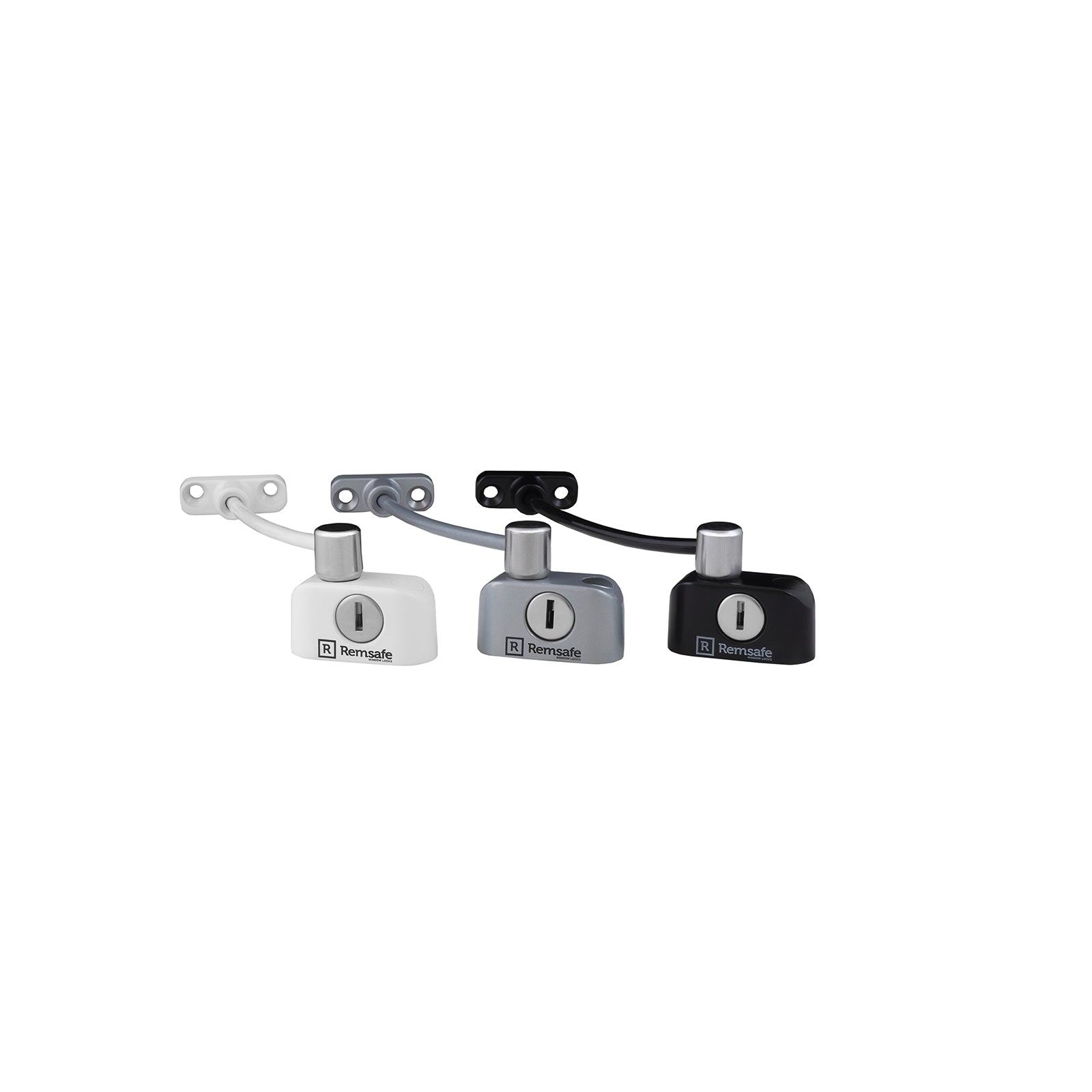 Remsafe White Window Restrictor Cable Lock Keyed