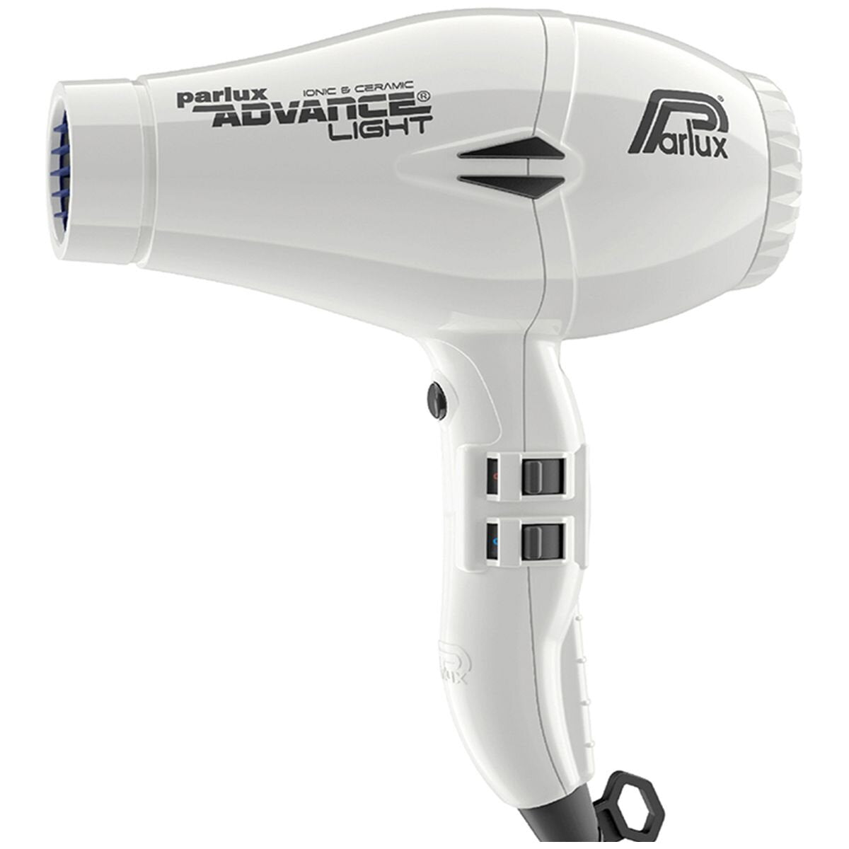 Parlux Advance Light Ionic and Ceramic Hair Dryer 2200W - White - Quiet Operation - 150088