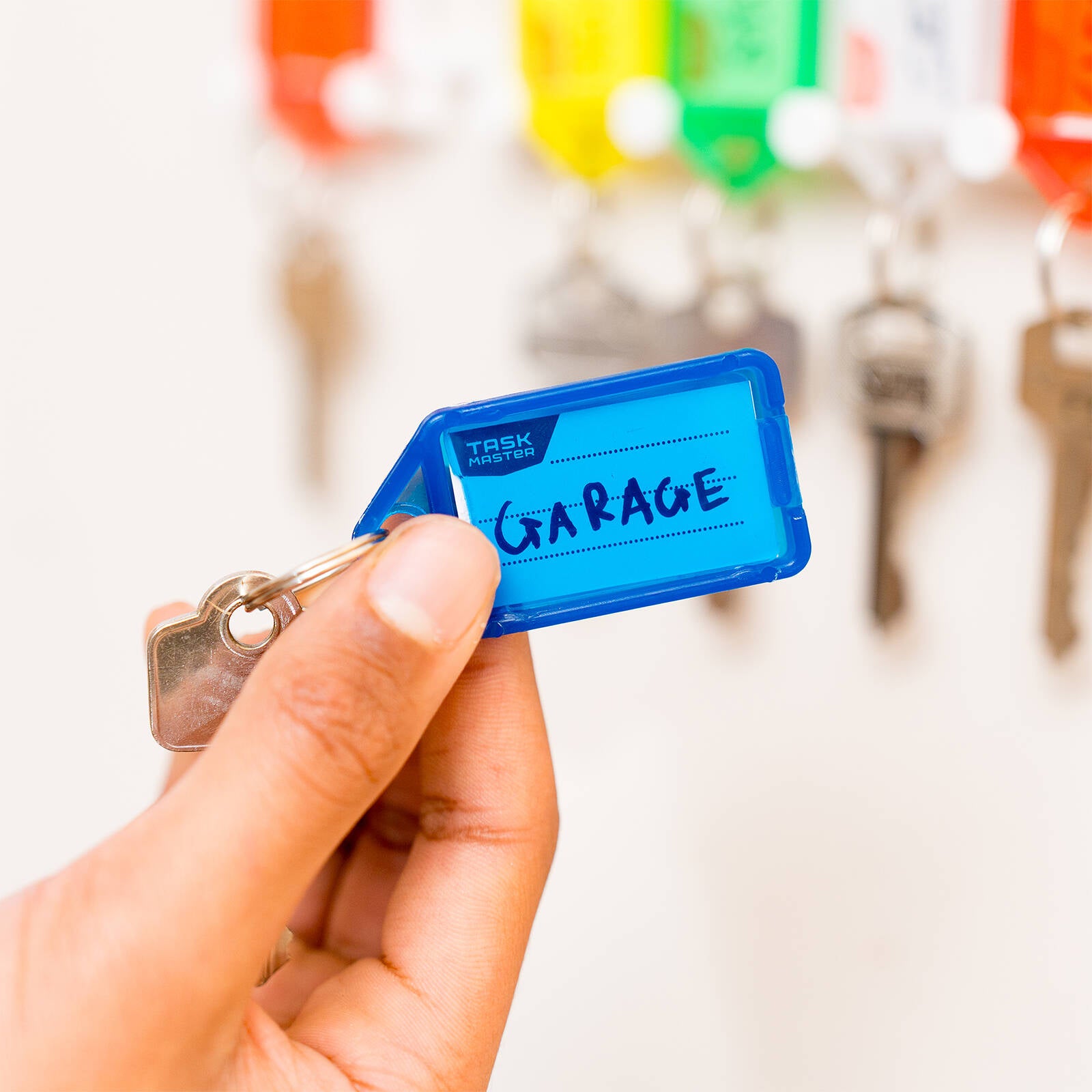 Taskmaster Key Tag with Key Ring, 56 x 29 x 6mm