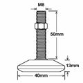 Richmond Fixed Cone Levelling Foot 40mm Zinc Plated 2 Pack - SuperSaverAU - view 2