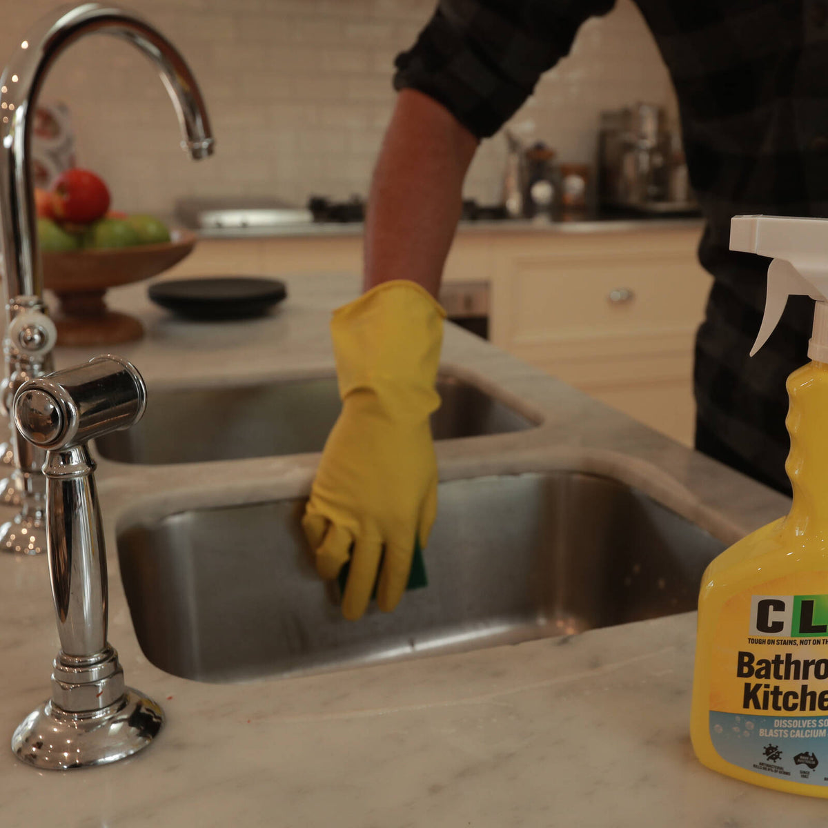 CLR 750ml Bathroom & Kitchen Cleaner - Indoor, Antibacterial