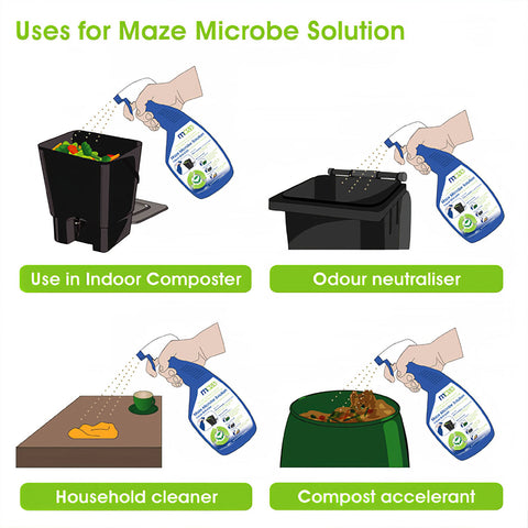 Maze Bokashi Compost Bin Liquid Additive 500ml Natural Enzymes
