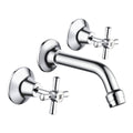 Estilo Chrome Bath Set - 140mm Spout Reach - Classic Design - Brass - SuperSaverAU - view 1