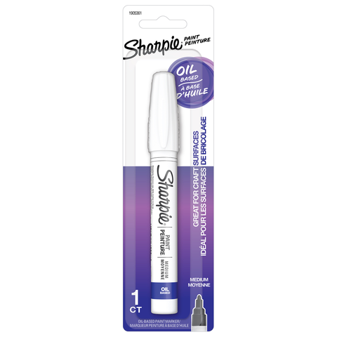 Sharpie Medium White Paint Marker - 54mm x 193mm - Quick-Drying Oil-Based Ink - SuperSaverAU - view 1